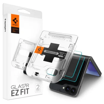 Spigen Glas.tR EZ Fit aizsargstikls Samsung Galaxy Z Flip 6 (2 gab.)