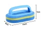 Universal Cleaning Sponge Brush with Handle, Blue