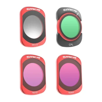 Набор фильтров Sunnylife для Osmo Pocket 4 и Pocket 3 (MCUV, CPL, ND32, ND64)