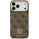Guess 4G Strass Logo MagSafe vāciņš iPhone 18 Pro Max un 17 Pro Max, brūns