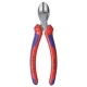 Kompaktās sānknaibles KNIPEX X-Cut 73 05 160, 160 mm, sarkana/sudraba