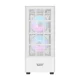Datora korpuss Darkflash A290 White ar 3 ARGB ventilatoriem