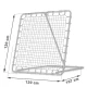 Neo-Sport 1490 futbola treniņu atsitējs 120x120 cm