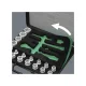 Набор торцевых головок с трещоткой Wera 8100 SA 4 Zyklop Speed, 1/4\", дюймовый,...