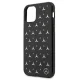 Mercedes iPhone 11 / Xr vāciņš Silver Stars Pattern, melns