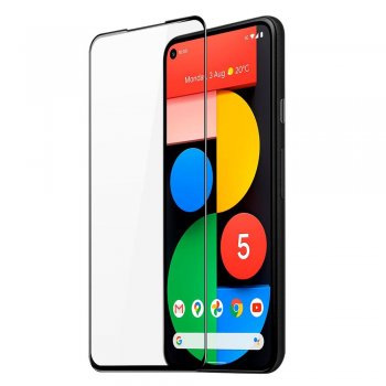 Google Pixel 5 Dux Ducis 10D Tempered Glass Screen Protector Full Coveraged with Frame, Black | Telefona AIzsargstikls...