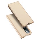 Xiaomi Poco M4 Pro 5G DUX DUCIS Skin Pro Series Leather Case Cover, Gold | Telefona Vāciņš Maciņš Apvalks Grāmatiņa