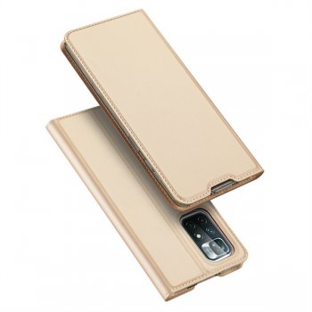 Xiaomi Poco M4 Pro 5G DUX DUCIS Skin Pro Series Leather Case Cover, Gold | Telefona Vāciņš Maciņš Apvalks...
