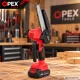 Akumulatora ķēdes zāģis OPEX TOOLS OPX28026 6\" 21V 2x 1.5Ah, sarkans/melns