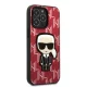Karl Lagerfeld Monogram Ikonik Patch vāciņš iPhone 13 Pro / 13, sarkans