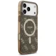 Чехол Guess IML 4G Background MagSafe для iPhone 17 Pro - Коричневый