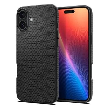 Spigen iPhone 16 Plus vāciņš Liquid Air, melns