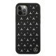 Чехол Mercedes для iPhone 12 / 12 Pro Silver Stars Pattern, черный