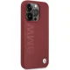 BMW iPhone 15 Pro vāciņš Silicone Big Logo MagSafe, sarkans