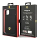 Ferrari iPhone 14 vāciņš Silicone Metal Logo, melns