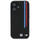 BMW M Meshed Tricolor Stripes MagSafe vāciņš iPhone 16 - Melns
