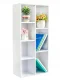 ModernHome WYJ-071 balts grāmatu plaukts