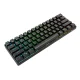 Mehāniskā tastatūra Royal Kludge RK61 RGB, brūns slēdzis (melna) | Mechanical keyboard brown switch