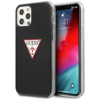 Guess iPhone 12 Pro Max Case Triangle Collection, Black