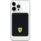 Ferrari Metal Logo MagSafe bezvadu ārējais akumulators 5000mAh, melns