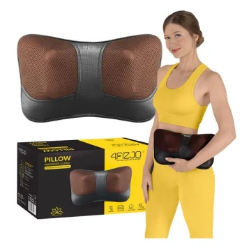 4FIZJO SHIATSU ULTRA+ Массажная Подушка Шиацу для Шеи, Массажёр для Тела с...