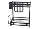 2-Tier Loft Kitchen Organizer Shelf Black