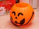 Halloween Pumpkin Candy Bucket, Large, Orange