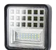 LED darba lukturis 12V-24V 16W ZD21B, melns