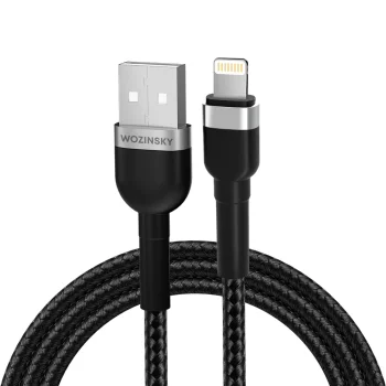 Кабель Wozinsky WNBAL1 USB-A - Lightning 2.4A 1м, черный