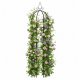 Metāla dārza pergola augiem, 196 cm, melna