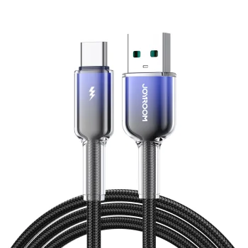 Joyroom S-A42 USB-A uz USB-C kabelis, 3A, 1.2m, melns