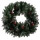 Ruhhy 00022302 Christmas Wreath with Artificial Snow, 45 cm