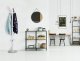 ModernHome Coat Rack Stand with Umbrella Holder and Marble Base, GH-8014, White