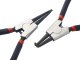 Circlip Pliers Set, 4 Pcs, Straight and Bent, Black
