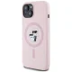Чехол Karl Lagerfeld Silicone Karl&Choupette MagSafe для iPhone 15, Розовый