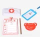 Mazais ārsts, Koka ārsta komplekts bērniem, Stetoskops | Wooden Play Little Doctor Set