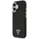 Чехол Guess Glitter Triangle Logo MagSafe для iPhone 17, черный
