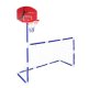 2in1 Kids Football Goal and Basketball Hoop with Balls, KX3001