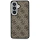 Чехол Guess 4G Embossed Ring MagSafe для Samsung Galaxy S26 Plus, коричневый
