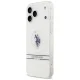 U.S. Polo Assn. iPhone 17 Pro Max Case DH and Bottom Stripe Logo MagSafe, White