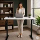 Электрический стол ModernHome 120x60 см регулировка 72-118 см белый
