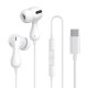 Baseus Encok CZ20 In-Ear Wired USB-C Headphones - White