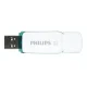 USB zibatmiņa Philips Snow Edition 8 GB USB 3.0, balta/zaļa