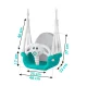 Ricokids 3-in-1 Children\'s Bucket Swing Elephant, Turquoise