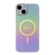 Guess iPhone 15 Plus / 14 Plus чехол IML Iridescent MagSafe, фиолетовый