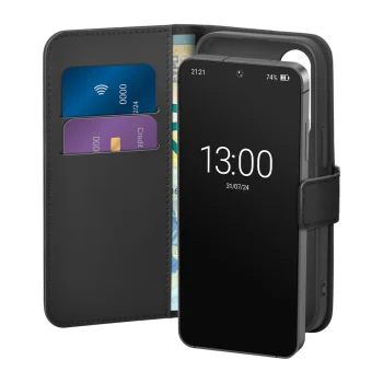 Чехол-книжка Puro для Samsung Galaxy S26 с кошельком, черный
