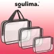 Набор прозрачных косметичек 3в1 Soulima