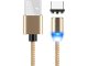 Магнитный кабель для зарядки 3-в-1 (Micro USB, Type-C, Lightning), 1м, золотой