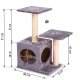 Pethaus Cat Scratching Post with House and Toy, 71 cm, Light Grey