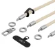 Tech-Protect C10S tālruņa pleca siksna (114 cm) un rokas siksniņa (31 cm), bēša